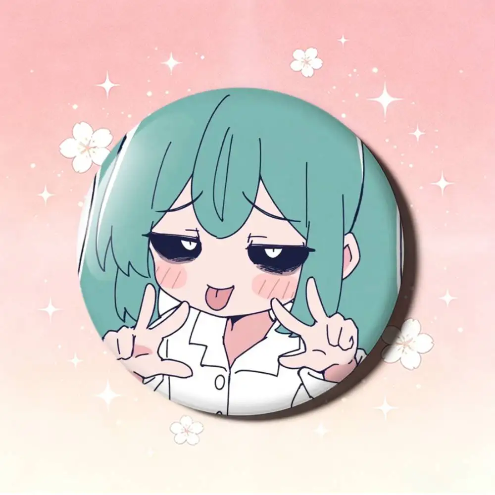 애니메이션 M-MIKU 레이저 배지 크리에이티브 핀 브로치 가방 옷 모자 장식 선물 팬 수집품