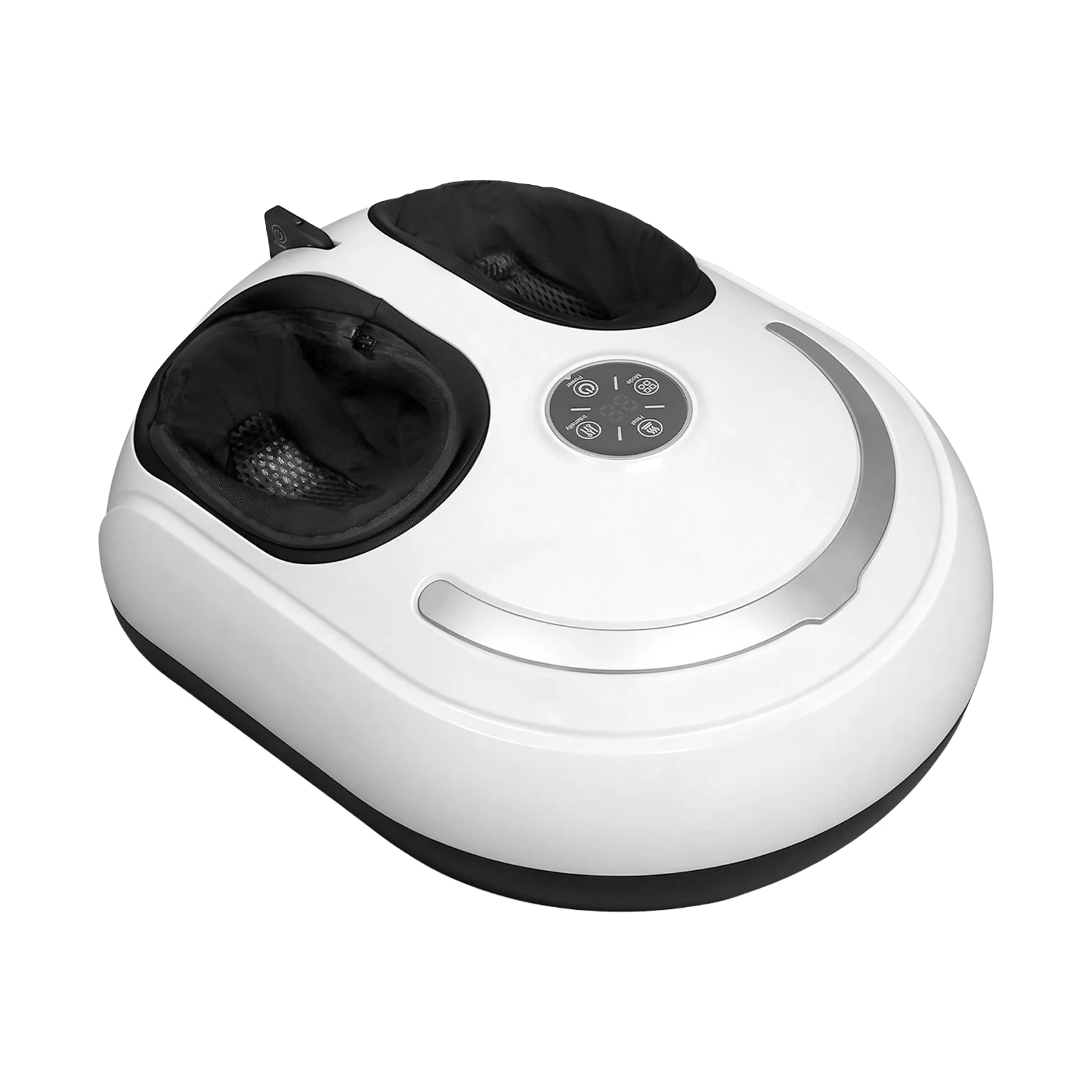 Masseur de pieds avec chaleur, airbag, pétrissage, vibration, 4 modes, 5 niveaux, télécommande, minuterie 15 min pour soulager la fatigue des pieds