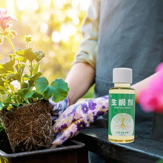 Gyökérhormonok 50 Ml -Es Transzplantációs Műtrágya Erős Hajtás Vetőmag -Ágens Folyékony Gyökér Növekedési Hormonok Növényi És Fa Vágáshoz - Image 4