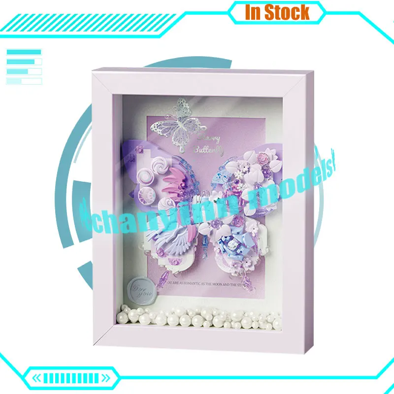 

Чудо-Луна аниме строительные блоки бабочка фоторамка строительный блок Звезда Бабочка строительные блоки Abs Игрушки для девочек Подарки