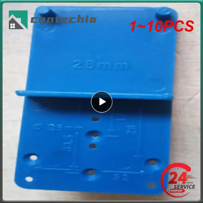 

1~10PCS 28/37mm Hinge Hole Drilling Guide Plastic Woodworking Punch Opener Locator for Cabinets Installation Template