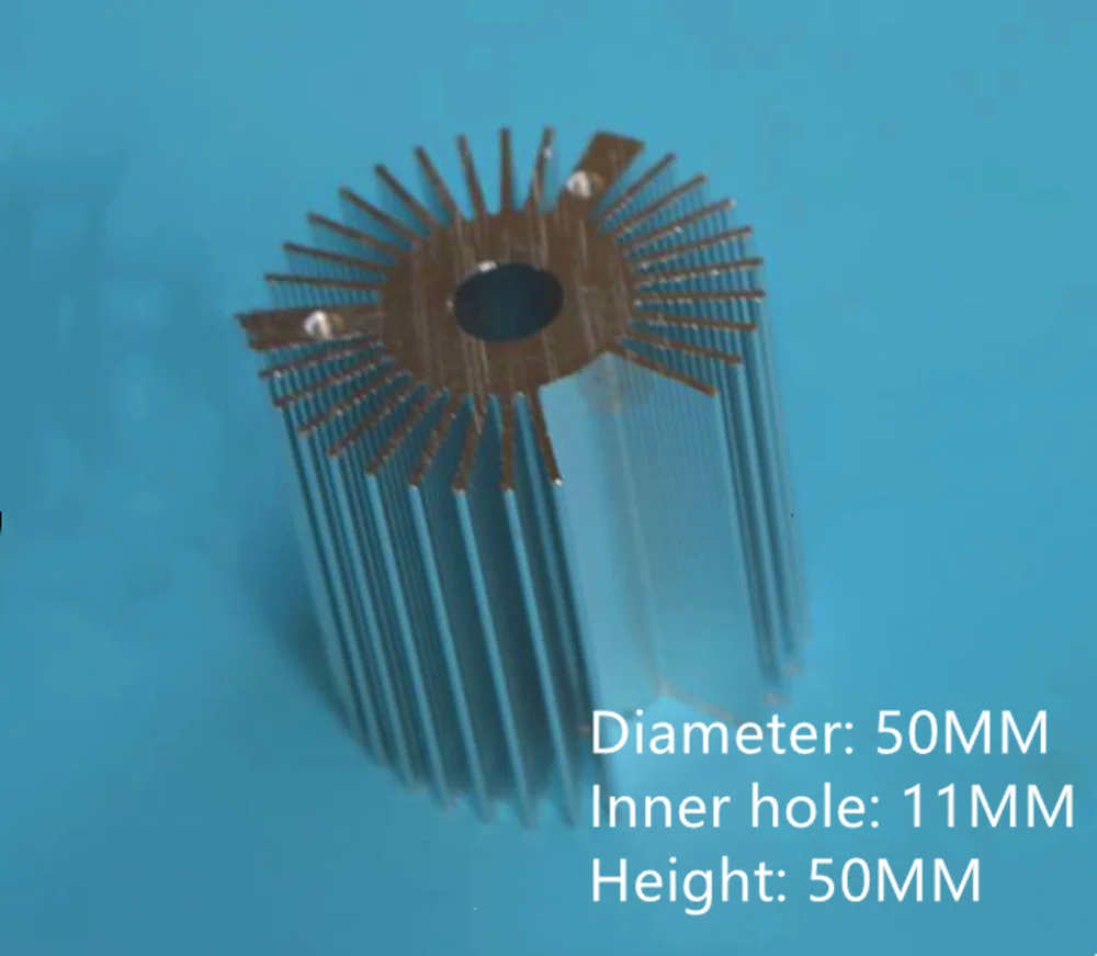 LED Heatsink Radiator Aluminum Heat Sink Radiator for Household Lamp Radiator Replaceable50X50mm