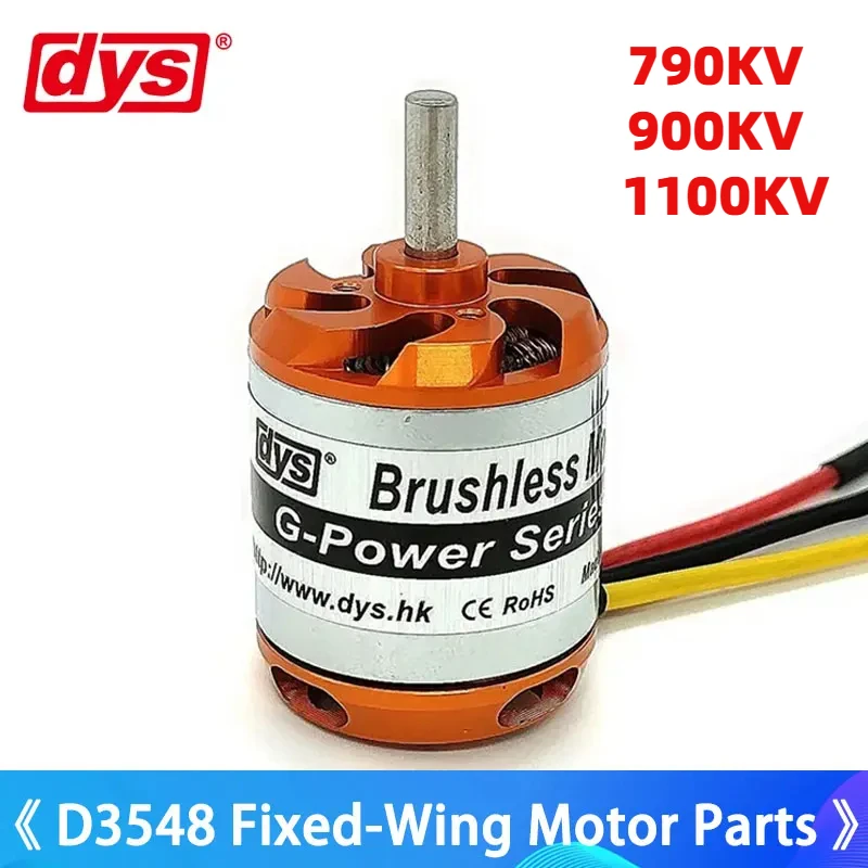 

DYS Brushless Motor D3548 790KV 900KV 1100KV Suitable For Fixed-Wing Helicopters and Multi-Axis RC Helicopters Aircraft Parts