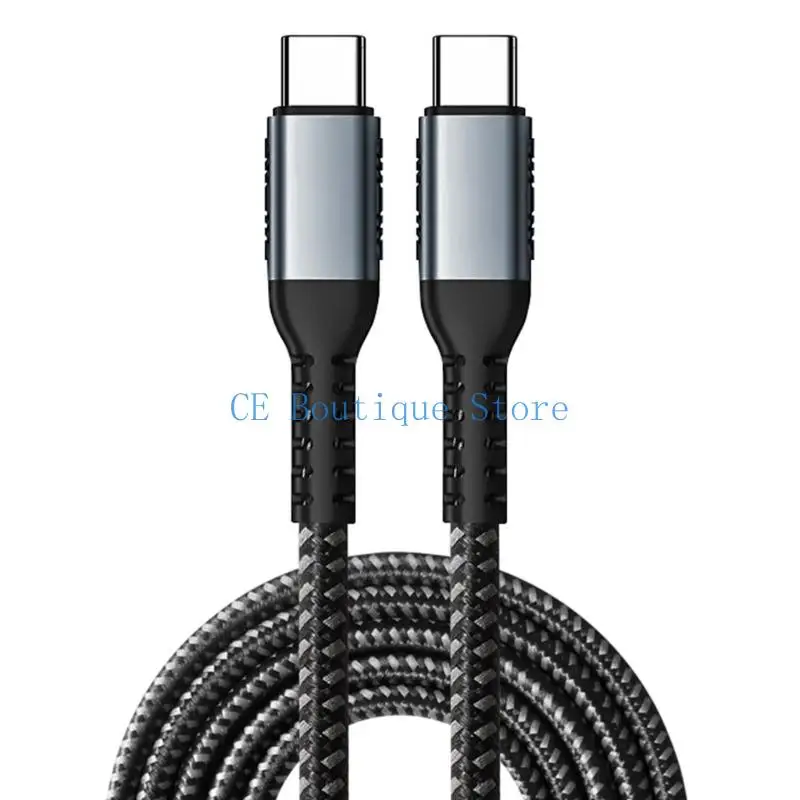 Premium Adjustable Length USB-C Charging Cable - 100W Power with 480Mbps Data Transfer Rate