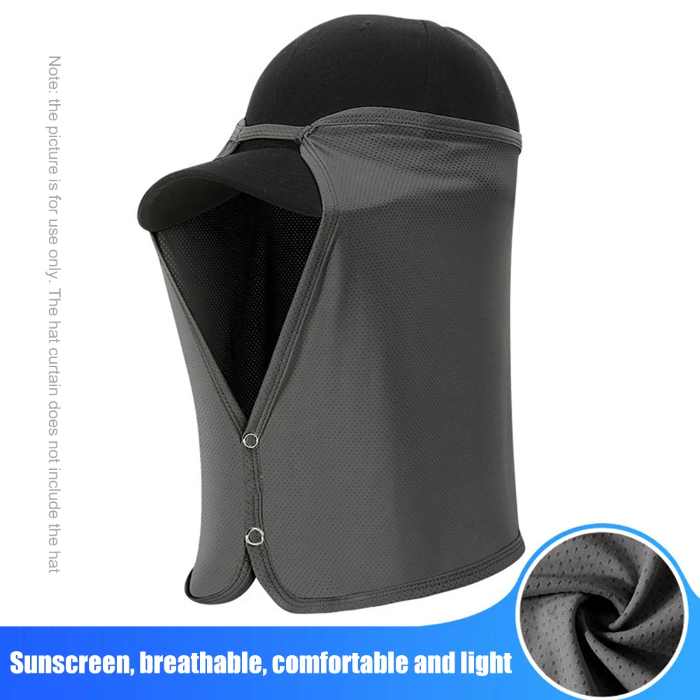 Polyester Sun Protection Hat Visor Quick Drying Face Neck Cover