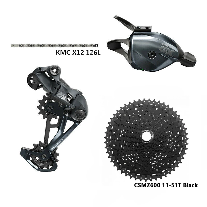 SRAM Eagle GX SX NX Gruppe 1x12S Fahrradgruppe MTB Fahrrad Schalthebel Langer Käfig Schaltwerk Kassettenkette 4-teiliges Set – Detail 15
