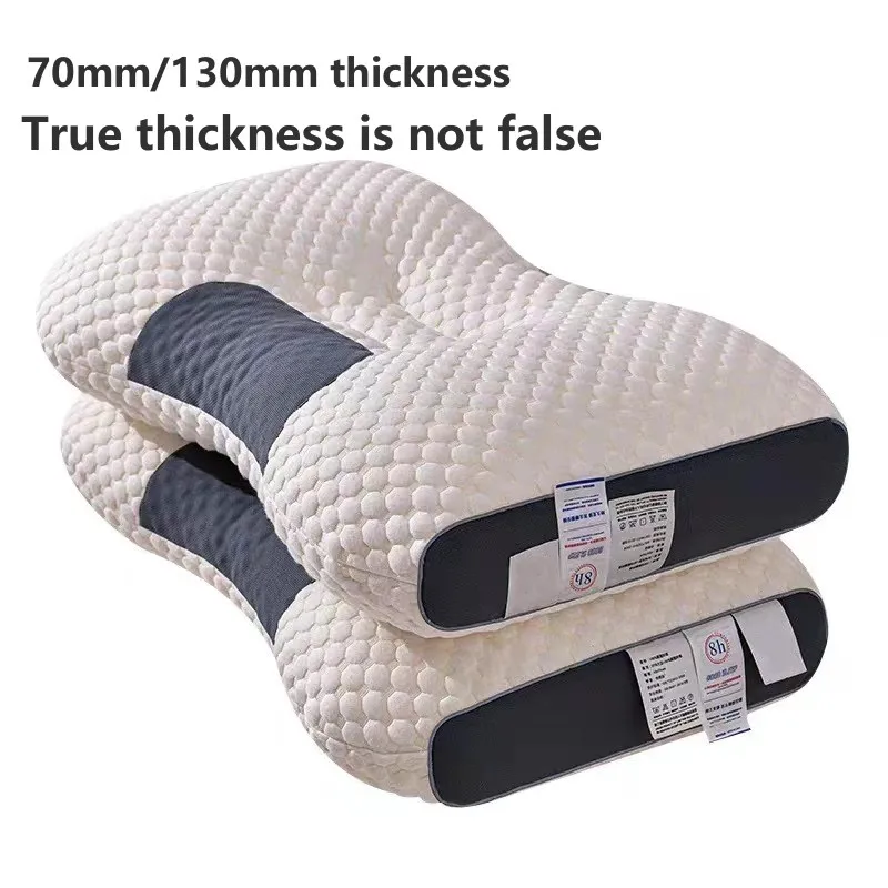 Neck Pillow Help Sleep Protect Neck Cervical Orthopedic Soybean Fiber Massage SPA