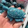 Natural Lapis Lazuli Turtle Tortoise Statue Healing Crystal Gemstone Animal Pocket Stone Figurine 3