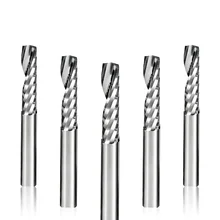 

1pc 3.175mm Single Flute End Mill for Wood Processing CNC Cutters Carbide Tools Milling Cutter for MDF Plywood