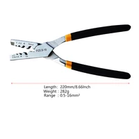 250 PCS GT ทองแดงเชื่อมต่อท่อลวด Joint ทองแดงขนาดเล็กหลอด Terminal CABLE LUG Bootlace Ferrule ชุด CRIMPING คีม 2