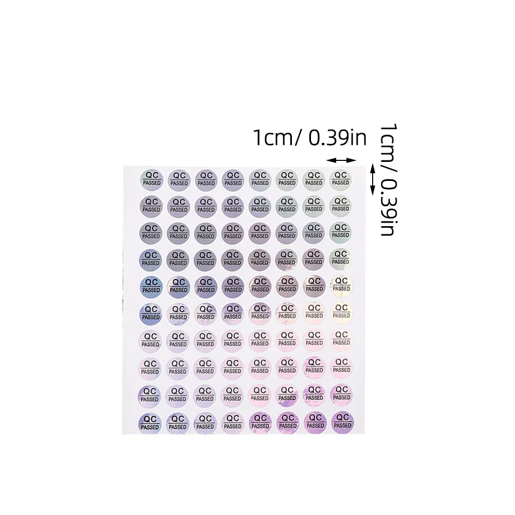 1600개 창고 태그 Qc 통과 라벨 재고 관리용 스티커 퇴색 방지 높은 가시성 접착 테스트 라벨