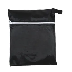 Outdoor Folding Chair Dustproof and Sunscreen Cover - 110x35x20cm (Black - 1pc)