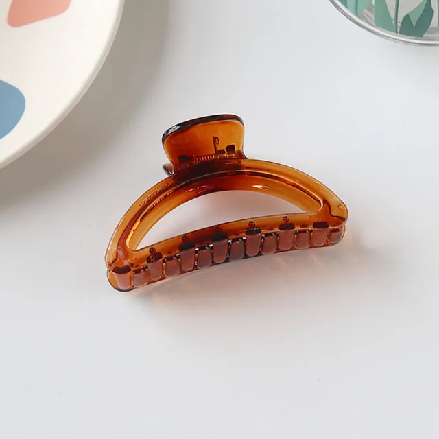 Hot Sale Solid Color Claw Clip Large Barrette Crab Hair Claws Bath Clip Ponytail Clip For Women Girls Hair Accessories Gifts 0019-2-8cm