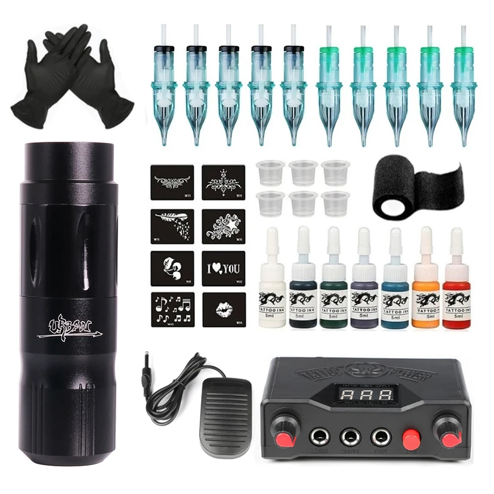complete-tattoo-machine-kit-mini-tattoo-power-supply-rotary-pen-with-cartridge-needles-for-beginner-permanent-makeup-accessories