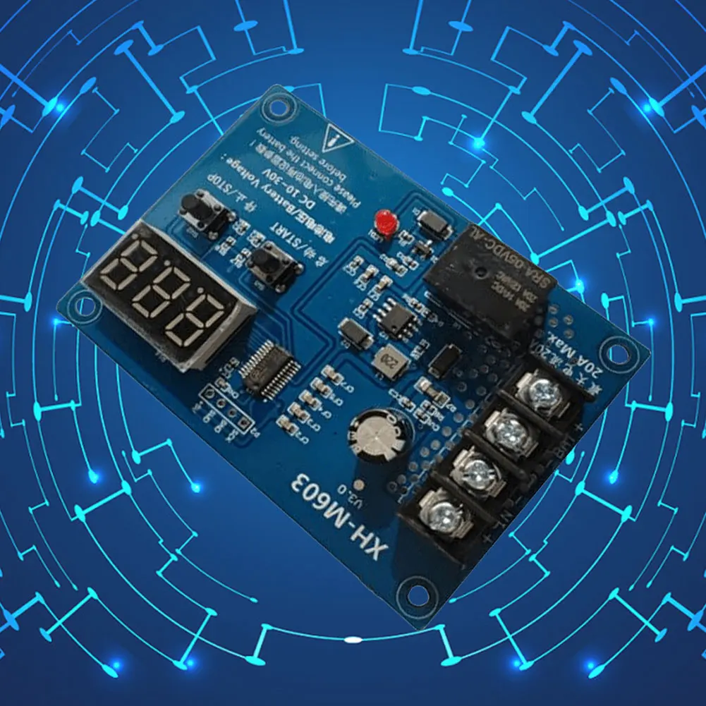 XH-M603 충전 제어 모듈 LED 디지털 디스플레이 스토리지 리튬 배터리 충전기 제어 스위치 충전 보호 보드