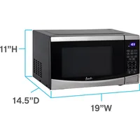 Microwave Oven 900-Watts Compact with 10 Power Levels ,Speed Defrost, Electronic Control Panel and Glass Turntable 2