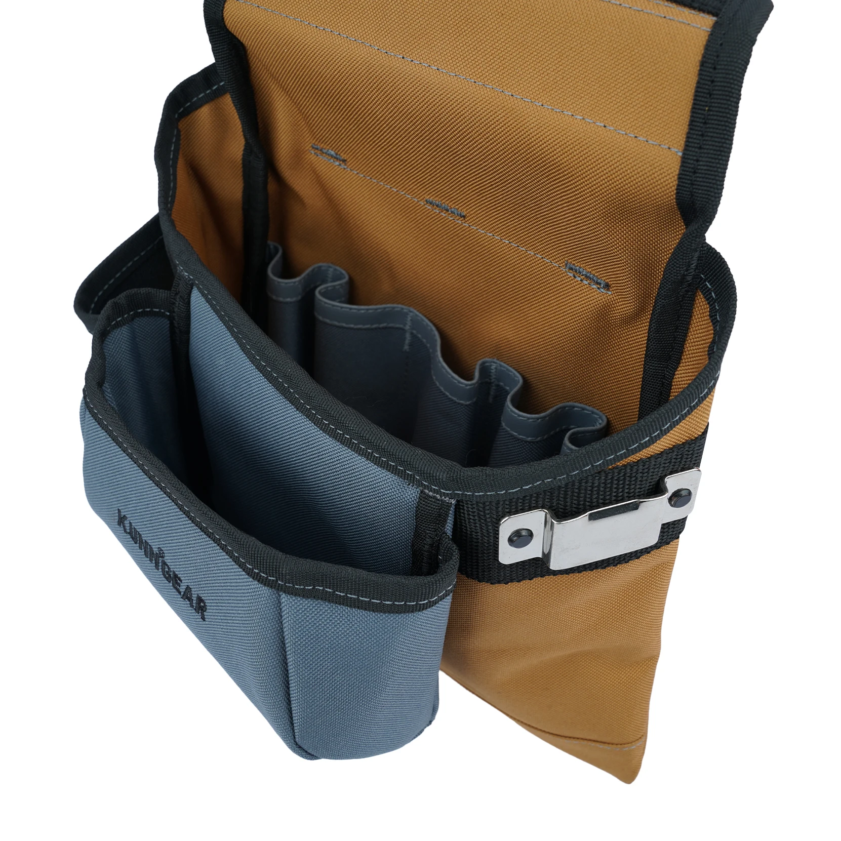 KUNN Carpenter Tool Belt with Suspenders Pro Framer Suspension Tool Rig for Construction Contractors and Electrician,Khaki