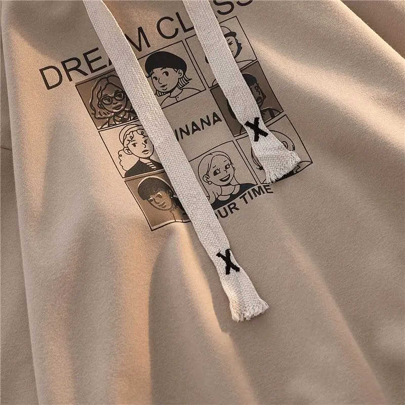 Women Men Hoodies Cute Sweatshirts Long Sleeve 2023 Harajuku Fresh Oversized Hoodies For Teen Female Thin And Thick Loose Kawaii