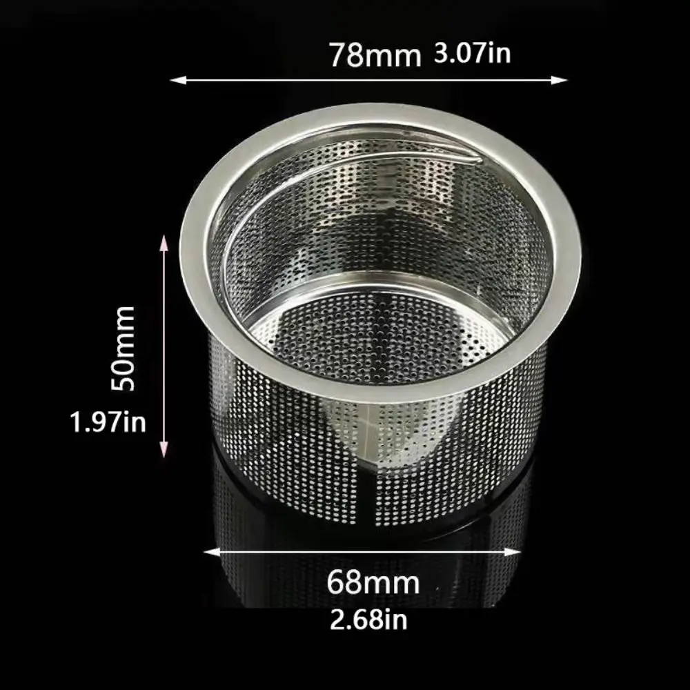Stainless Sink Drain Colander Colander Strainer Stopper Sink Strainer No Clogging Waste Stopper Drain Filter