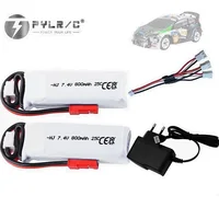 7.4V 800mAh 25C Lipo Battery For  WLtoys K989 RC Car K969 K979 K999 P929 P939 Toy Cars Spare Parts 7.4V Batteries JST Connector 1