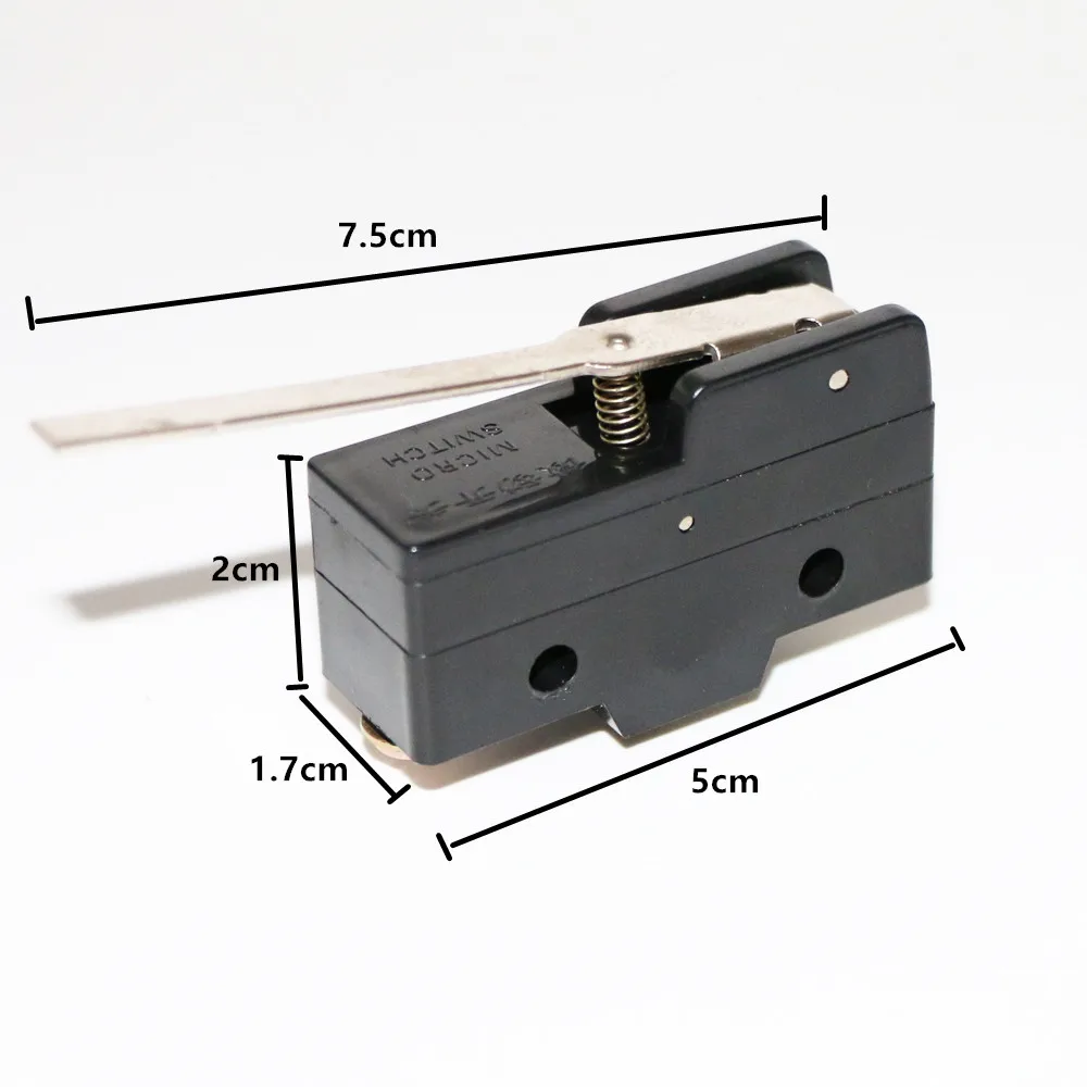 LXW5-11N1 Automatic Incubator limit Switch 2 Pcs Micro Stroke Long Lever Arm Trip Switch Motors Control Electrical Accessories egg incubator