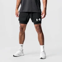 Anime Berserk Guts Double Layered Shorts for Mens 2 in 1 Sports Shorts Quick Drying Breathable Running Sports and Fitness Shorts 2