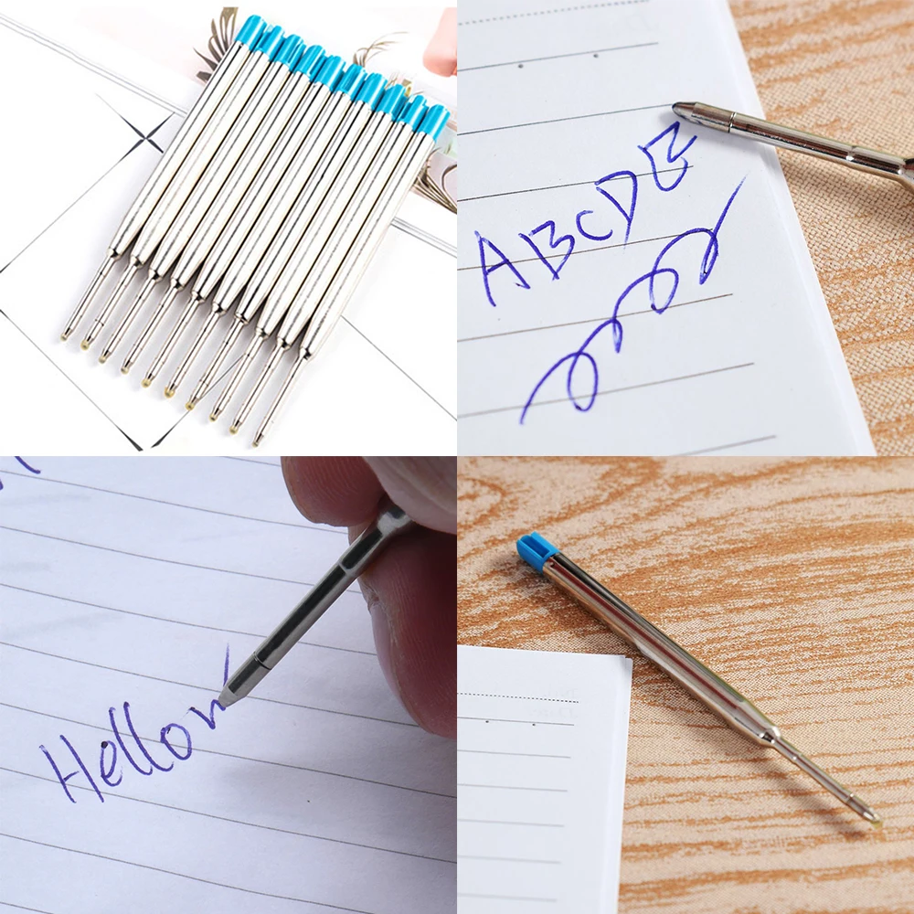 Pen Refill Meta Pen Refill School Ballpoint Smooth Fine 0.5mm Medium For Parker Office Stationery Gifts 10 pcs/lot