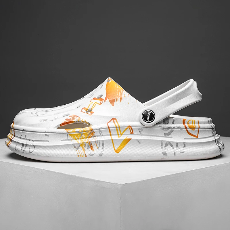 صنادل شاطئ مريحة مانعة للإنزلاق للرجال ، أحذية حدائق ، أحذية طاه ، ممرضة ، طبيب ، شبشب كاجوال ، موضة صيفية