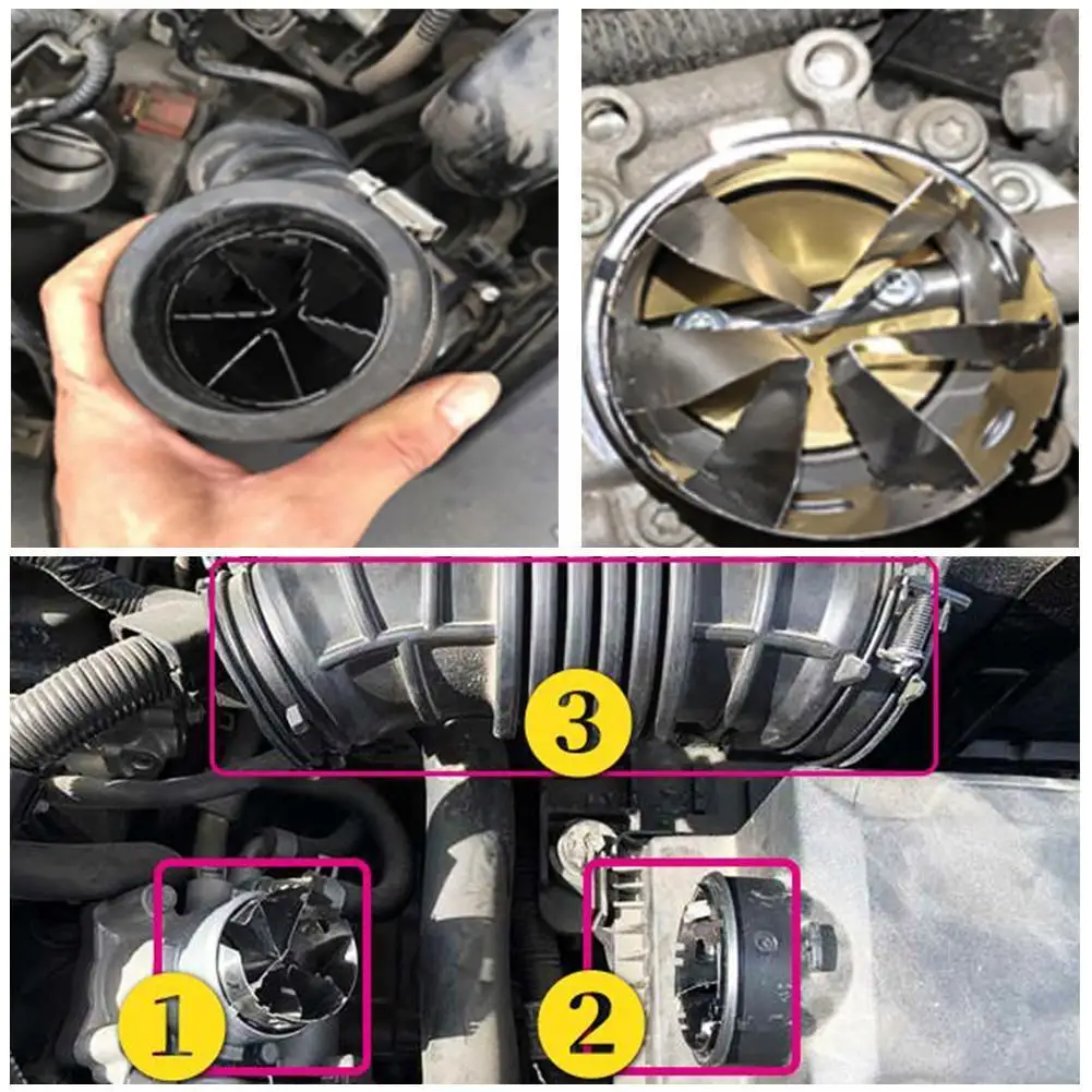 Car Turbocharger Adapter Air Intake Gas Fuel Saver Accelerator Saver Fan Modified Fuel Fan Turbine Adaptor Intake C5B4