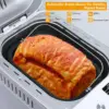 15-in-1 Breadmaker Dough Maker with Gluten Free Setting, 3 Loaf Sizes 3 Crust Colors, Nonstick Baking Pan, White 6