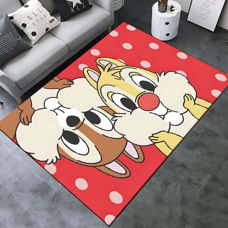 

15 Sizes Disney Chip 'n' Dale Cartoon Squirrel Animal Carpet Rug for Bedroom Living Room Home Decor Children Room Decor Gift