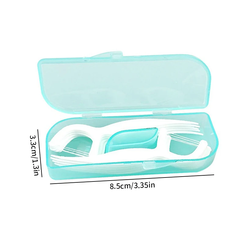 10pcs Dispenser Portable Toothpick Dental Floss Stick Storage Thread Holder Picks Teeth Cleaning Tool Small Hilo Storage Box