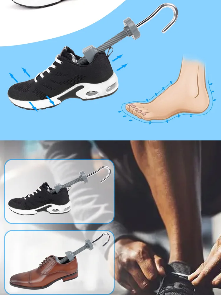 FamtiYaa 2PCS Shoe Stretcher Wooden Shoes Tree Shaper Rack Wood Adjustable Pumps Boots Expander Trees for Man Women Size S/M/L