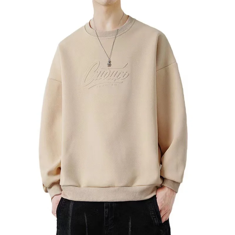 Fall/winter 2023 new fashion fabrics letter printed sweatshirt men's large size high quality pullover hoodie handsome  hoodies