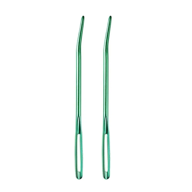 Sewing Needle Set Large Eye Needle Embroidery Bent Needle Yarn Darning Needle for Wool Sewing Knitting Crocheting - 6