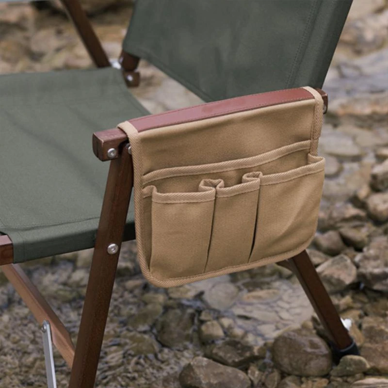 

Outdoor Camping Chair Armrest Storage Bags Portable Beach Chair Side Hanging Bags for Fishing Camping Hiking Organizer Pouch