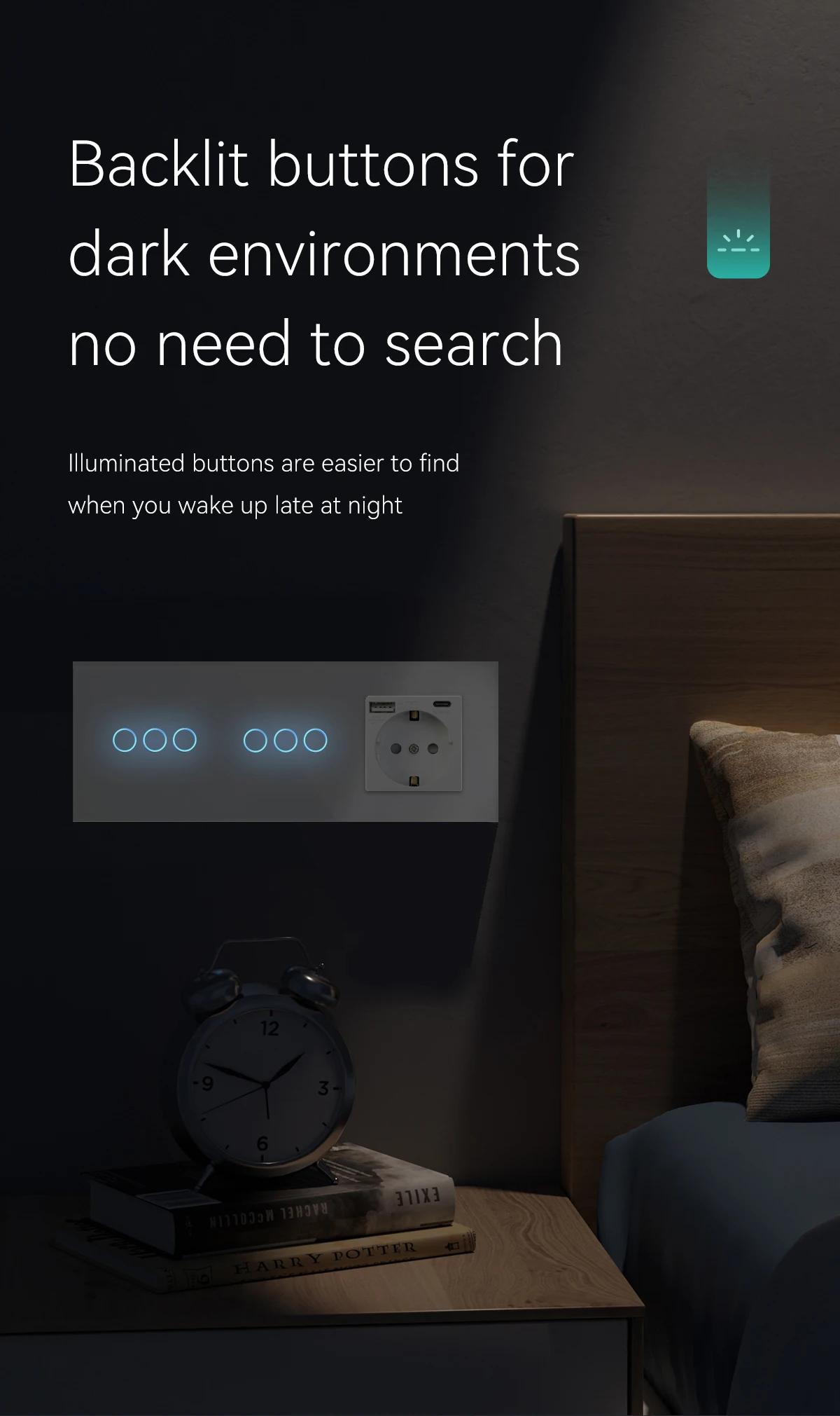 Bseed padrão da ue interruptores de toque