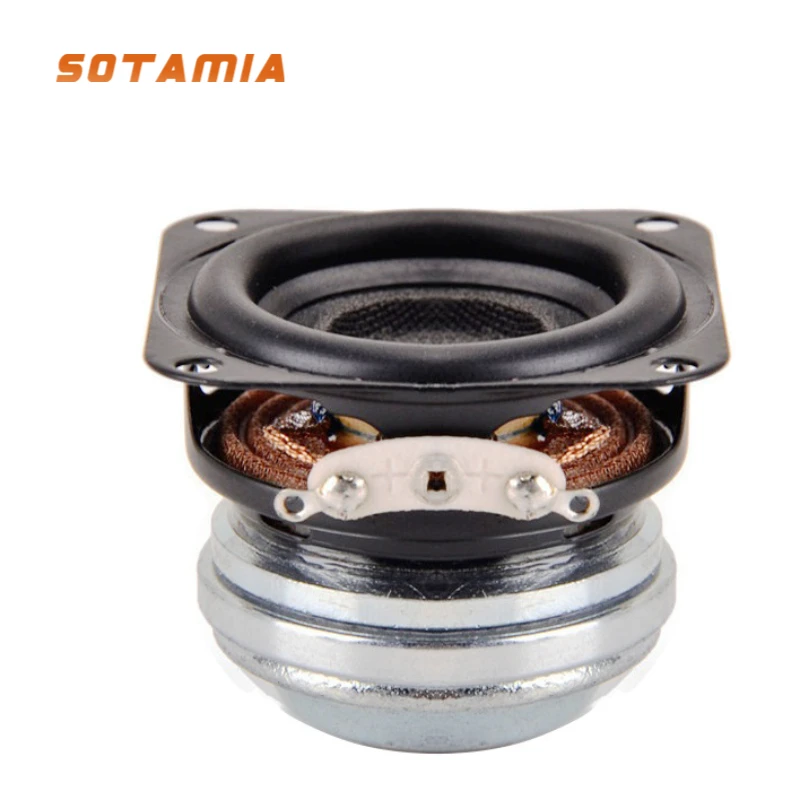 SOTAMIA 2Pcs 1.5 Inch 40MM Full Frequency Woofer Speaker 4 Ohm 10W Long Stroke Bass Speaker Audio Home Theater Loudspeaker