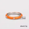 2024 New enamel handmade drip oil ring, high-end rainbow eternal stackable, women's wedding party engagement jewelry gift 5