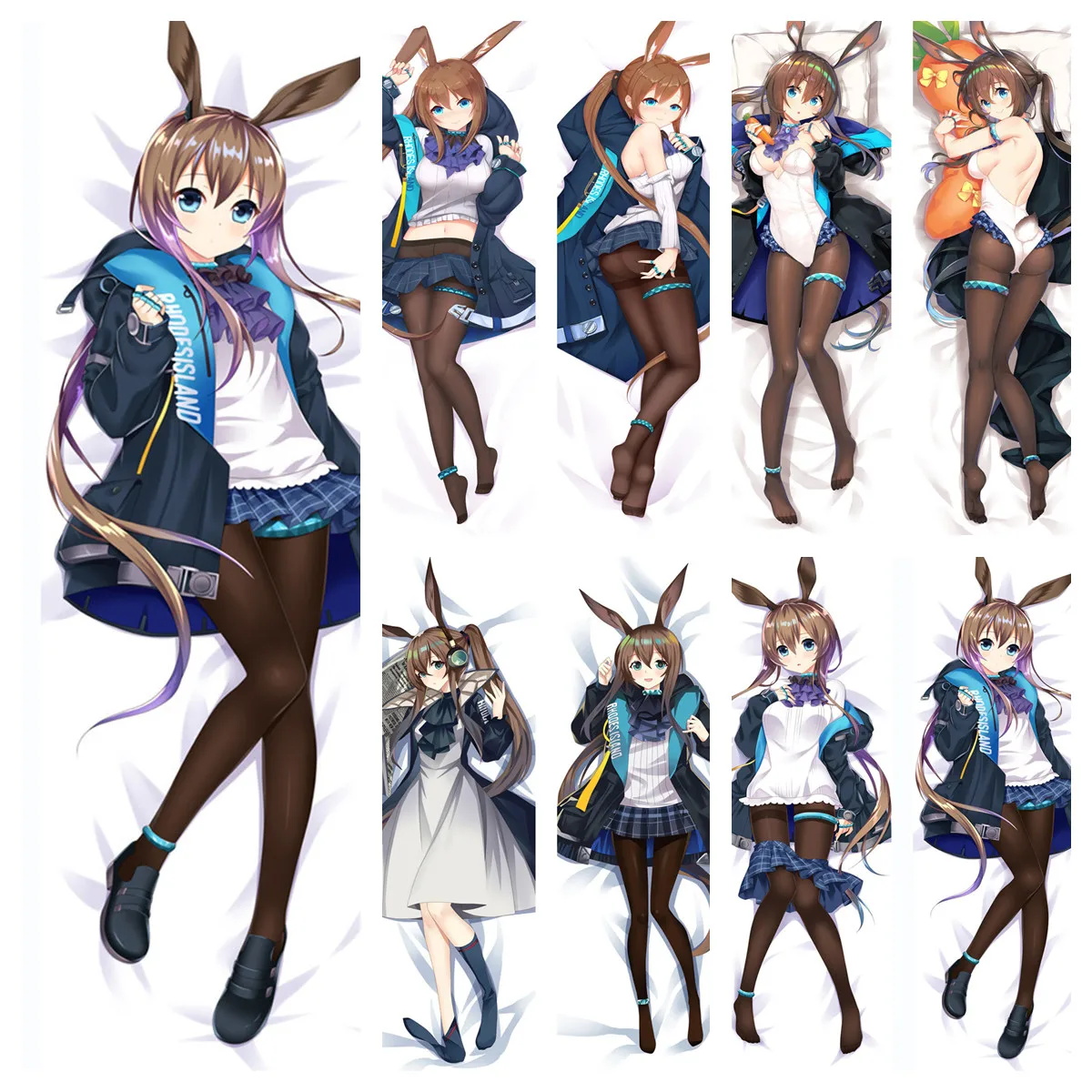 Cosplay Anime Arknights Dakimakura Amiya Pillowcase DIY Custom Decorative Pillows Hugging Body Pillow Cover Case Home Bedding