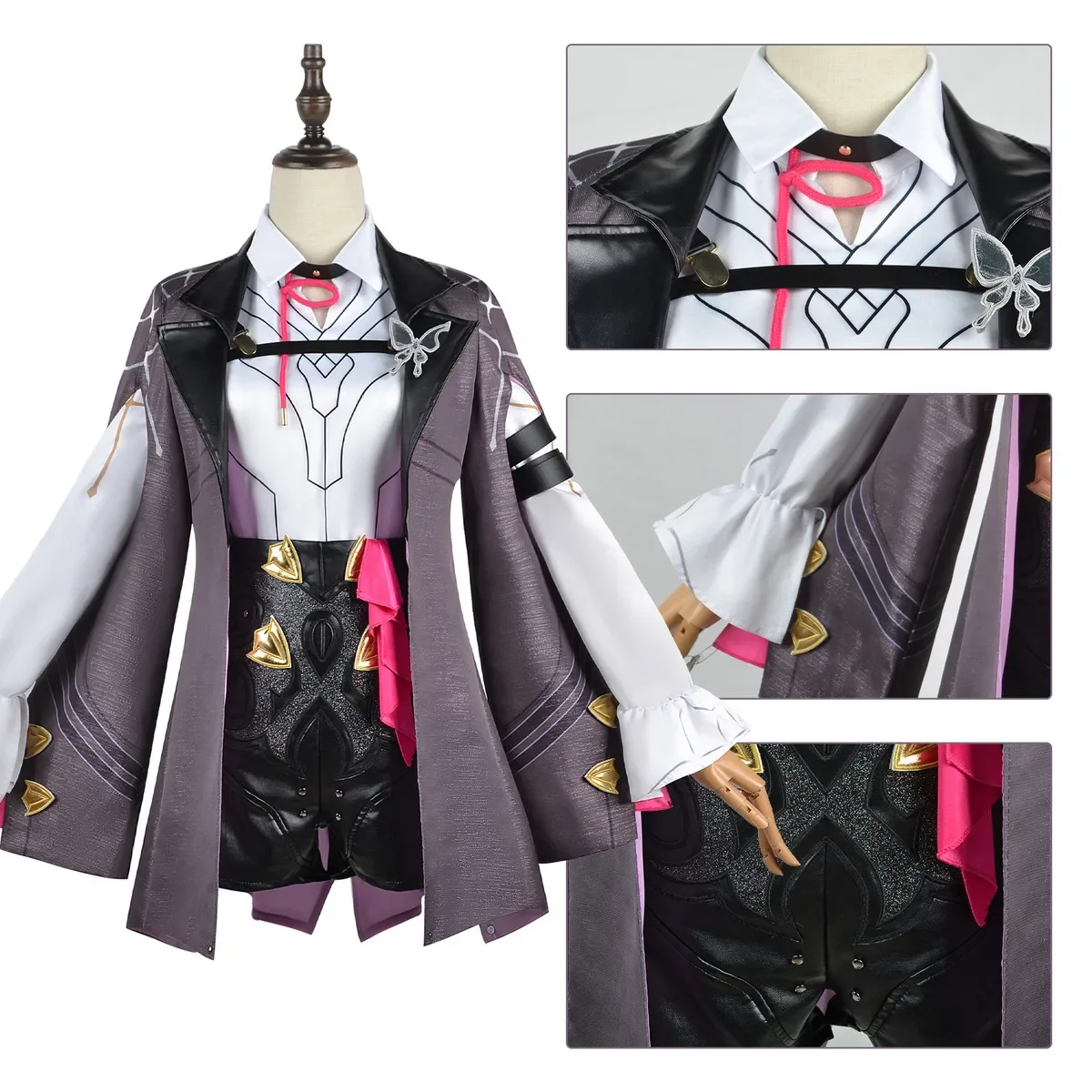 

Coco Ling Kafka Cosplay Costume Game Honkai Star Rail Kafka Combat Women Uniform