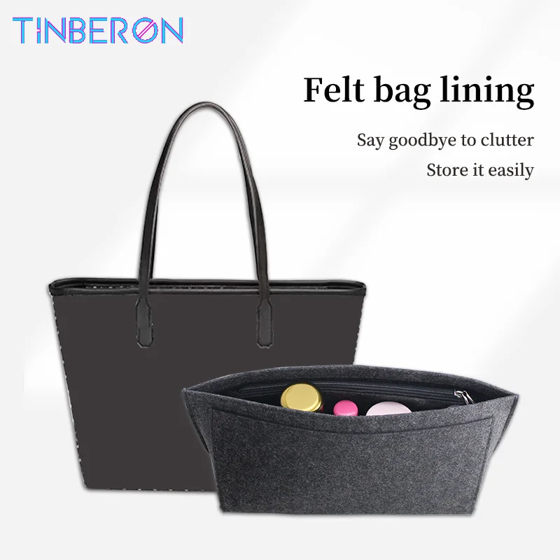 

TINBERON Felt Insert Bag Organizer For TOTE Handbag Inner Bag Makeup Travel Purse Storage Bags Tote Bag Accessories Cosmetic Bag
