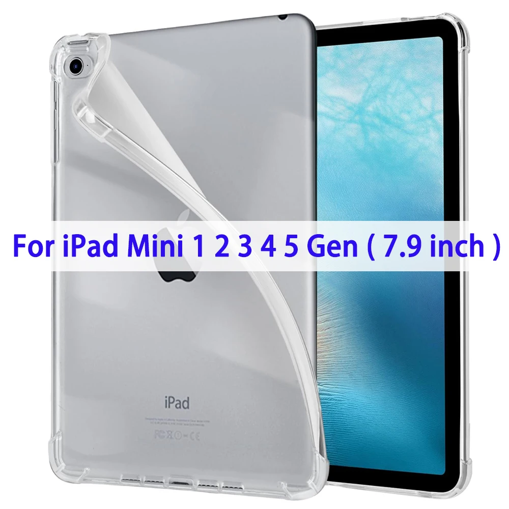 Clear Soft TPU Slim Lightweight Shockproof Back Cover Shell