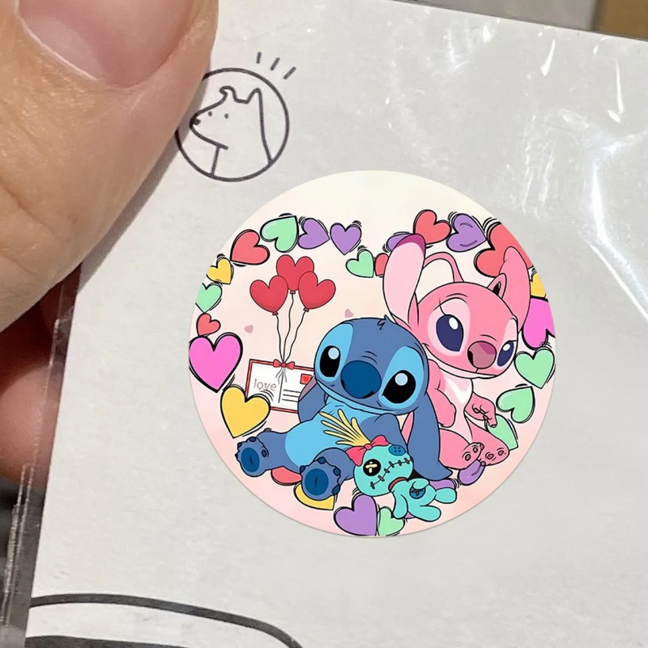 500 sheets/roll Stitch Stickers Cute Stickers Cartoon Graffiti Stickers Children Stickers Car Decoration Stickers Scene Dress Up - 3