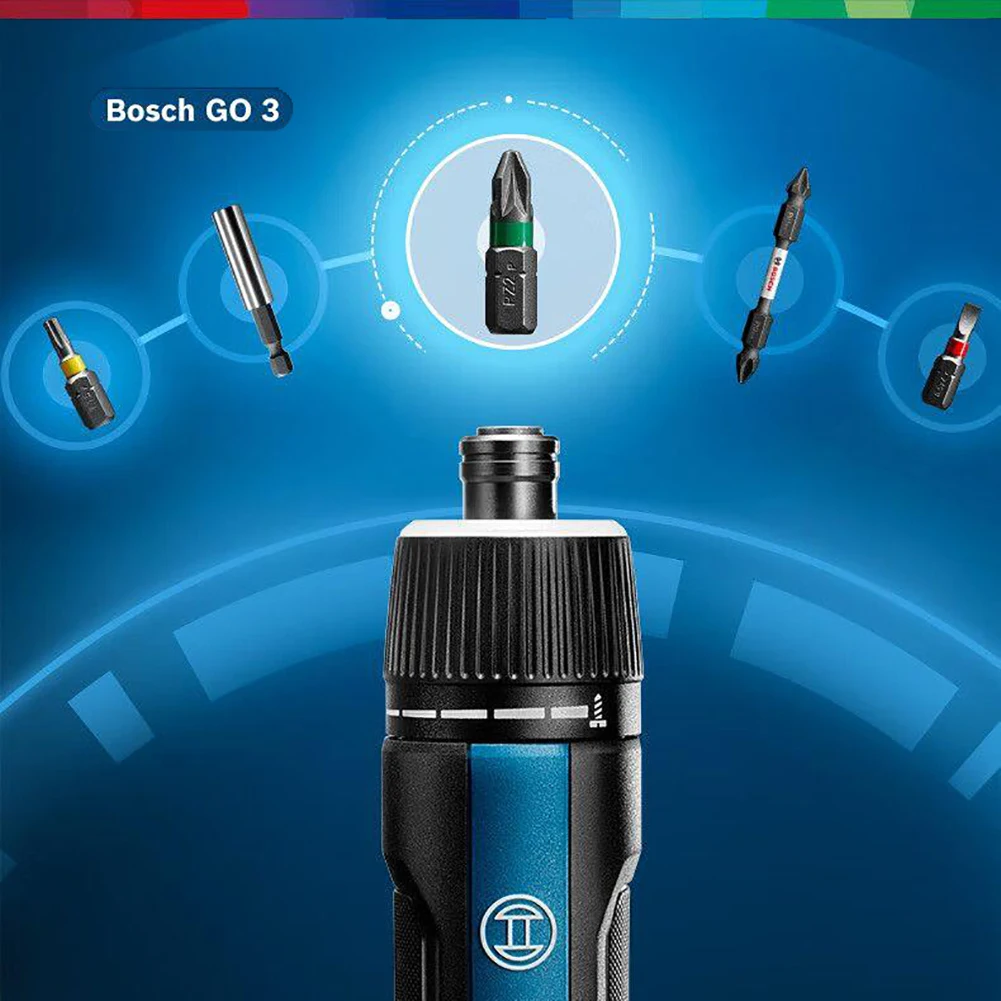 BOSCH GO 3 무선 전동 스크루드라이버, C타입 충전 스크루드라이버, 3.6V 2Ah 배터리 스크류 드라이버, 5 Nm