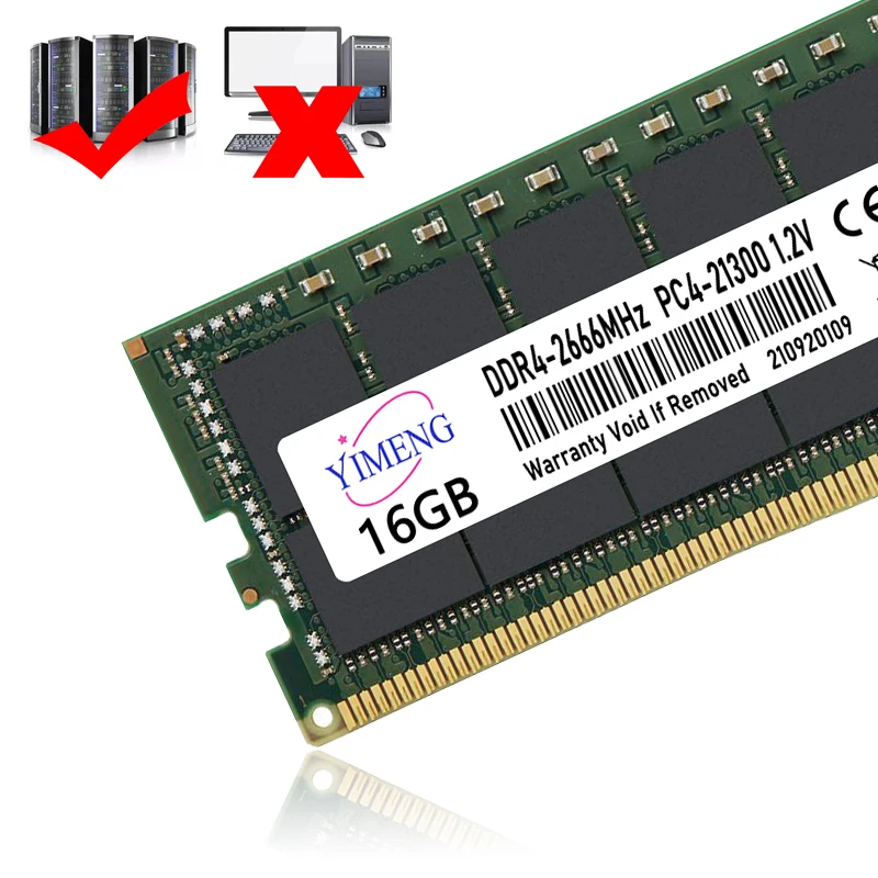 DDR4 8GB 16GB 32GB 64GB Server Memory Ram PC4 2133 2400 2666 2933 3200Mhz 1.2V 288Pin 2RX4 4RX4 REG ECC Memories Ram X58 X79 X99 server memory