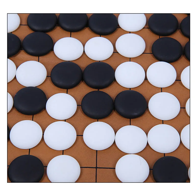 절묘한 박스형 이동 체스 세트 361 Pcs 직경 2.2cm 스톤 검사기 19 도로 체스 보드 나무 항아리 이동 체스 테이블 게임