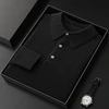 Autumn And Winter New 100% Cashmere Sweater POLO Collar Solid Color Casual Versatile Temperament Fashionable Sweater For Men 3