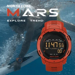 Outdoor Sports Watch For Men Multifunctional Alarm Clock Calorie Recording Waterproof Pedometer Rubber Strap Watch Reloj Hombre