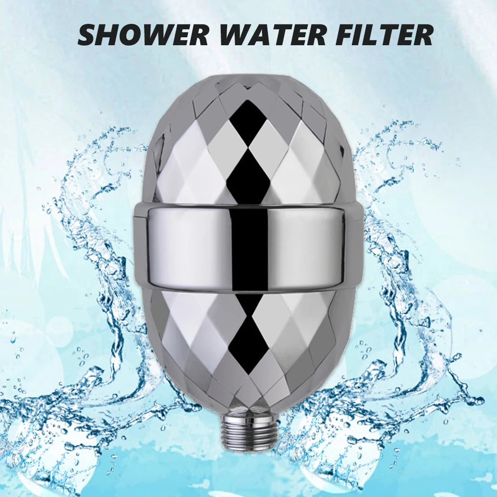 15 Stages Shower Hard Water Purification Filter Bathroom Activated Carbon Water Purifier Chlorine Removal Reduce Dry Itchy Skin